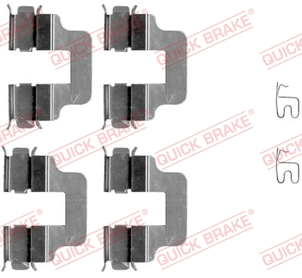 Accessory Kit, disc brake pad (109-1245)