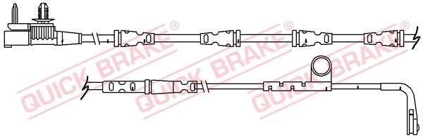 Warning Contact, brake pad wear (WS 0364 A)