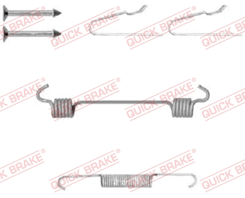 Accessory Kit, parking brake shoes (105-0808-1)