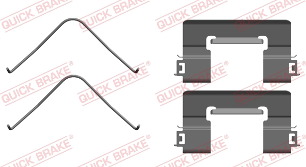 Accessory Kit, disc brake pad (109-0163R-1)