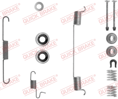 Accessory Kit, brake shoes (105-0818-1)