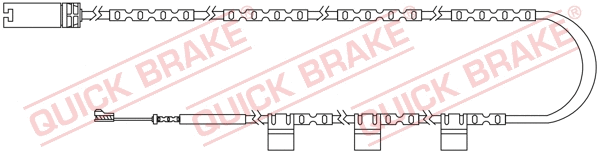 Warning Contact, brake pad wear (WS 0300 A)
