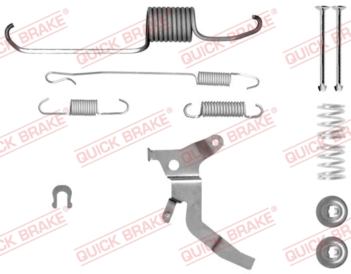 Accessory Kit, brake shoes (105-0864X-1R)