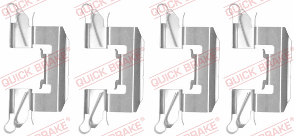 Accessory Kit, disc brake pad (109-1772)