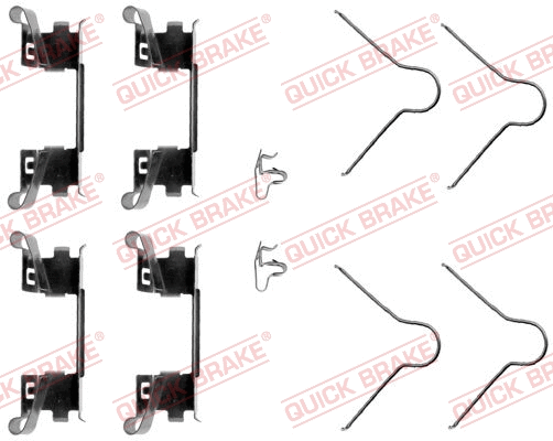 Accessory Kit, disc brake pad (109-1254)