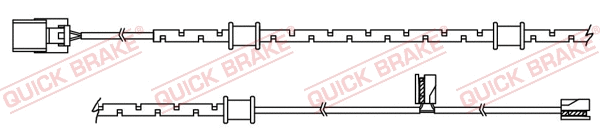 Warning Contact, brake pad wear (WS 0448 A)
