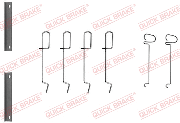 Accessory Kit, disc brake pad (109-1070)