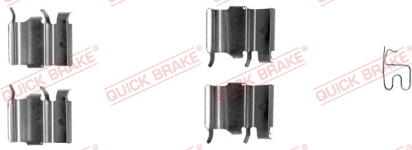 Accessory Kit, disc brake pad (109-1244-1)