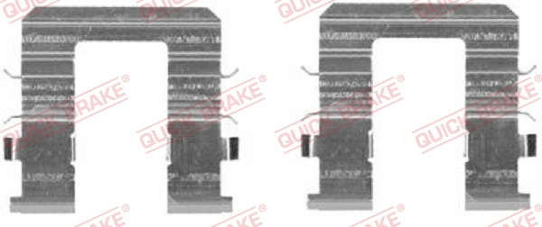 Accessory Kit, disc brake pad (109-0074R-1)