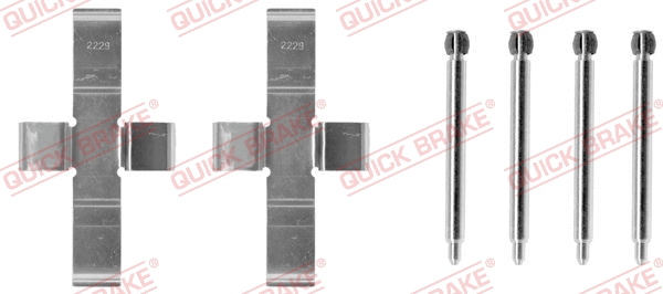 Accessory Kit, disc brake pad (109-1004)