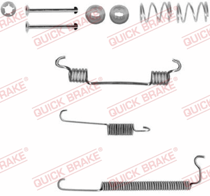 Accessory Kit, brake shoes (105-0849-1)