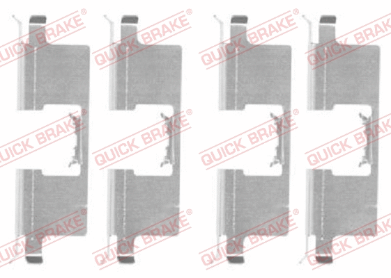 Accessory Kit, disc brake pad (109-1745)