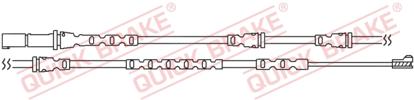 Warning Contact, brake pad wear (WS 0283 A)