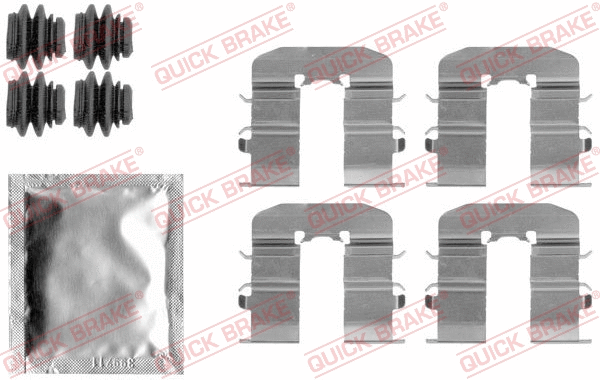 Accessory Kit, disc brake pad (109-1814)