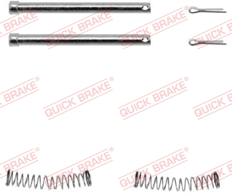 Accessory Kit, disc brake pad (109-1177-1)