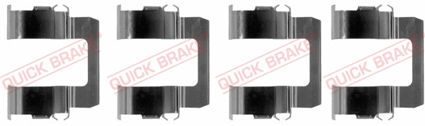 Accessory Kit, disc brake pad (109-1102)