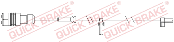 Warning Contact, brake pad wear (WS 0348 A)
