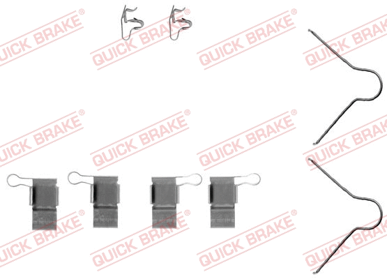 Accessory Kit, disc brake pad (109-1089-1)