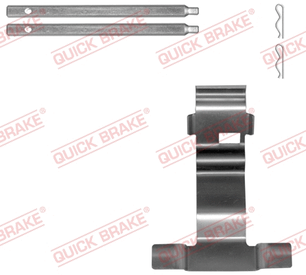 Accessory Kit, disc brake pad (109-0043-1)