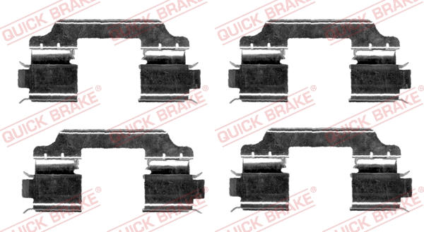 Accessory Kit, disc brake pad (109-1654)