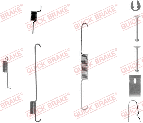 Accessory Kit, brake shoes (105-0815-1)