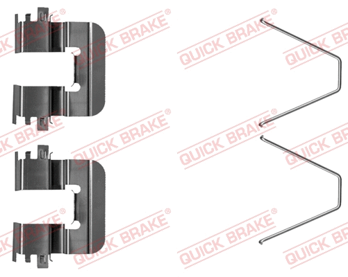 Accessory Kit, disc brake pad (109-0046R-1)