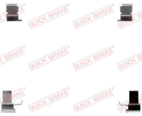 Accessory Kit, disc brake pad (109-1262-1)