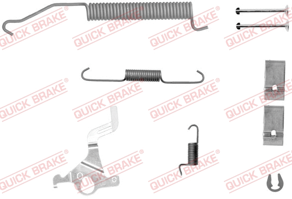 Accessory Kit, brake shoes (105-0071X-1R)