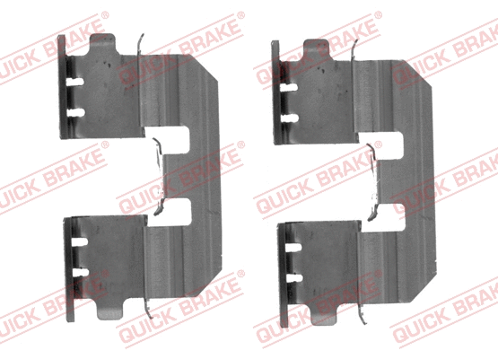 Accessory Kit, disc brake pad (109-1810R-1)