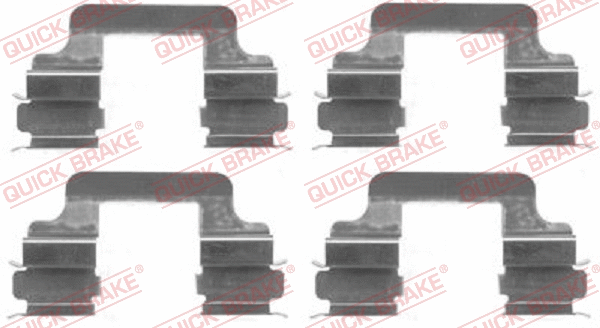 Accessory Kit, disc brake pad (109-1610)