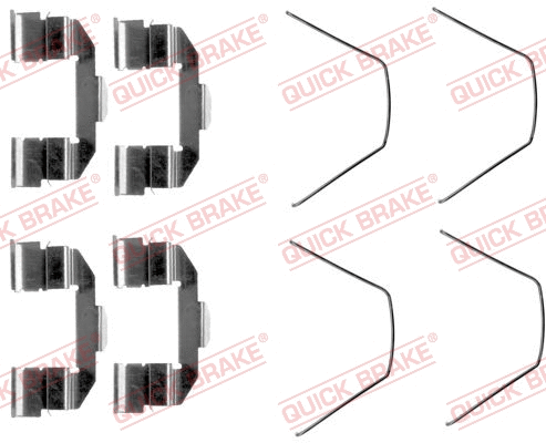 Accessory Kit, disc brake pad (109-1607)