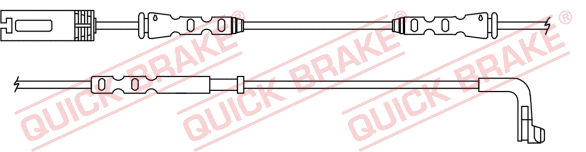 Warning Contact, brake pad wear (WS 0381 B)