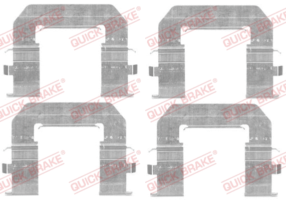 Accessory Kit, disc brake pad (109-1776)