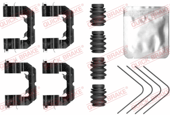 Accessory Kit, disc brake pad (109-0118)