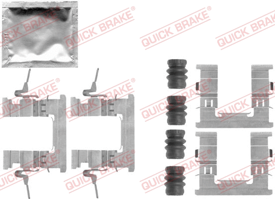 Accessory Kit, disc brake pad (109-1853)