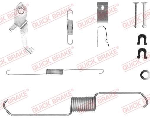 Accessory Kit, brake shoes (105-0856X-1L)