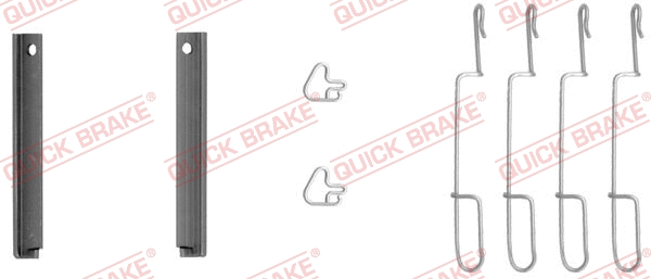 Accessory Kit, disc brake pad (109-1280)