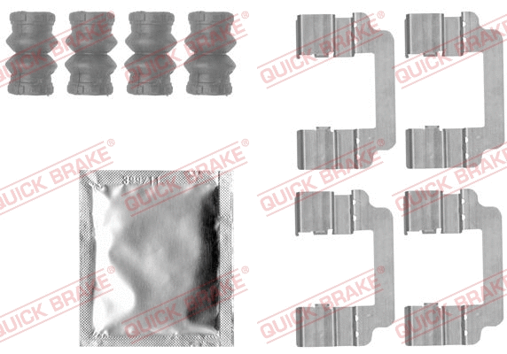 Accessory Kit, disc brake pad (109-1830)