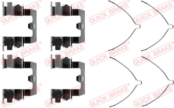 Accessory Kit, disc brake pad (109-1095)