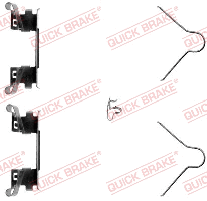 Accessory Kit, disc brake pad (109-1254-1)