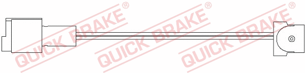 Warning Contact, brake pad wear (WS 0103 A)