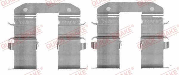 Accessory Kit, disc brake pad (109-1734-1)