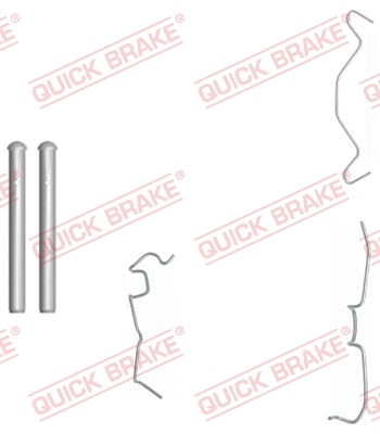 Accessory Kit, disc brake pad (109-1650-1R)