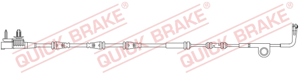Warning Contact, brake pad wear (WS 0443 A)