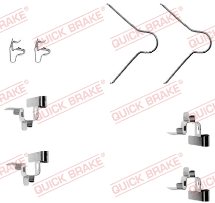 Accessory Kit, disc brake pad (109-1030-1)