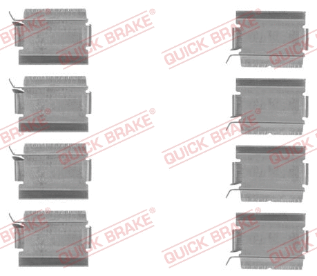 Accessory Kit, disc brake pad (109-1820)