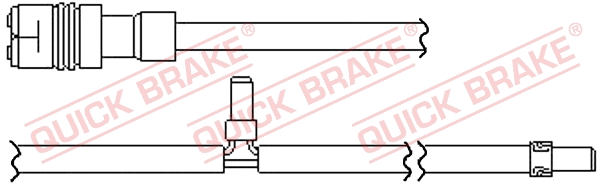 Warning Contact, brake pad wear (WS 0349 A)