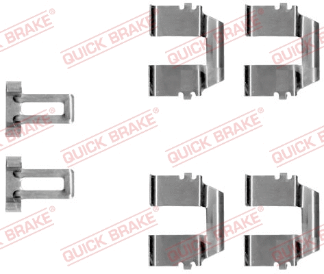 Accessory Kit, disc brake pad (109-1233)