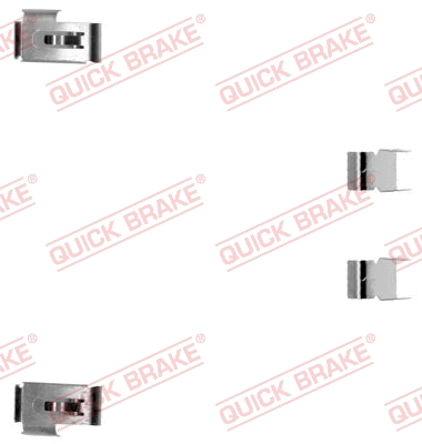 Accessory Kit, disc brake pad (109-1198-1)