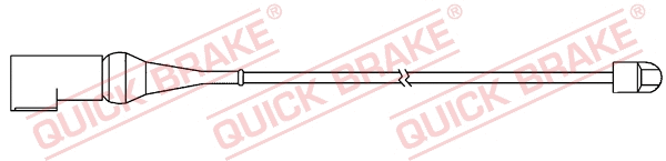 Warning Contact, brake pad wear (WS 0368 A)